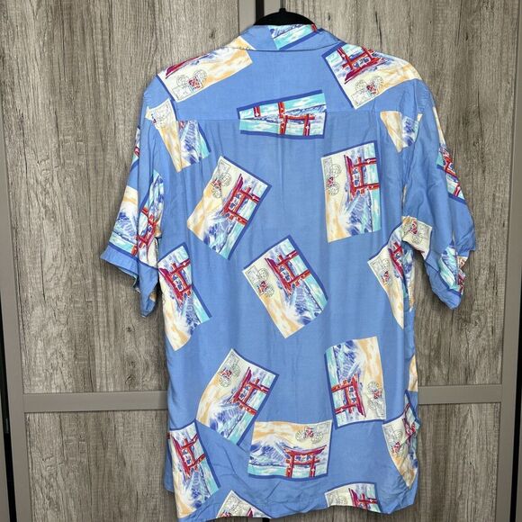 The North Face Men Casual Shirt Button Down Post Cards Japan Collared Size L - Picture 7 of 7